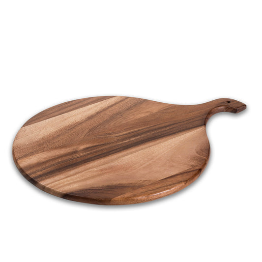 Round Acacia Wood Charcuterie Board